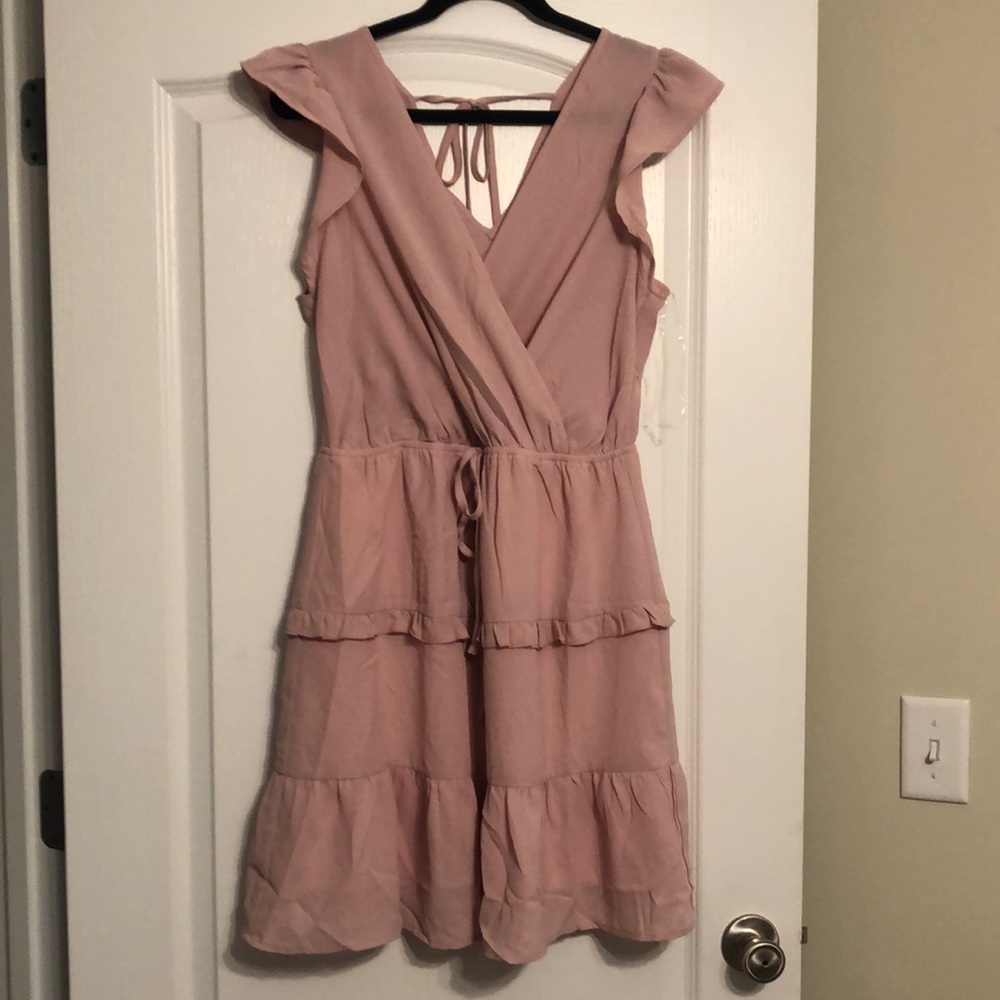 Pink Ruffle Dress- New without tags